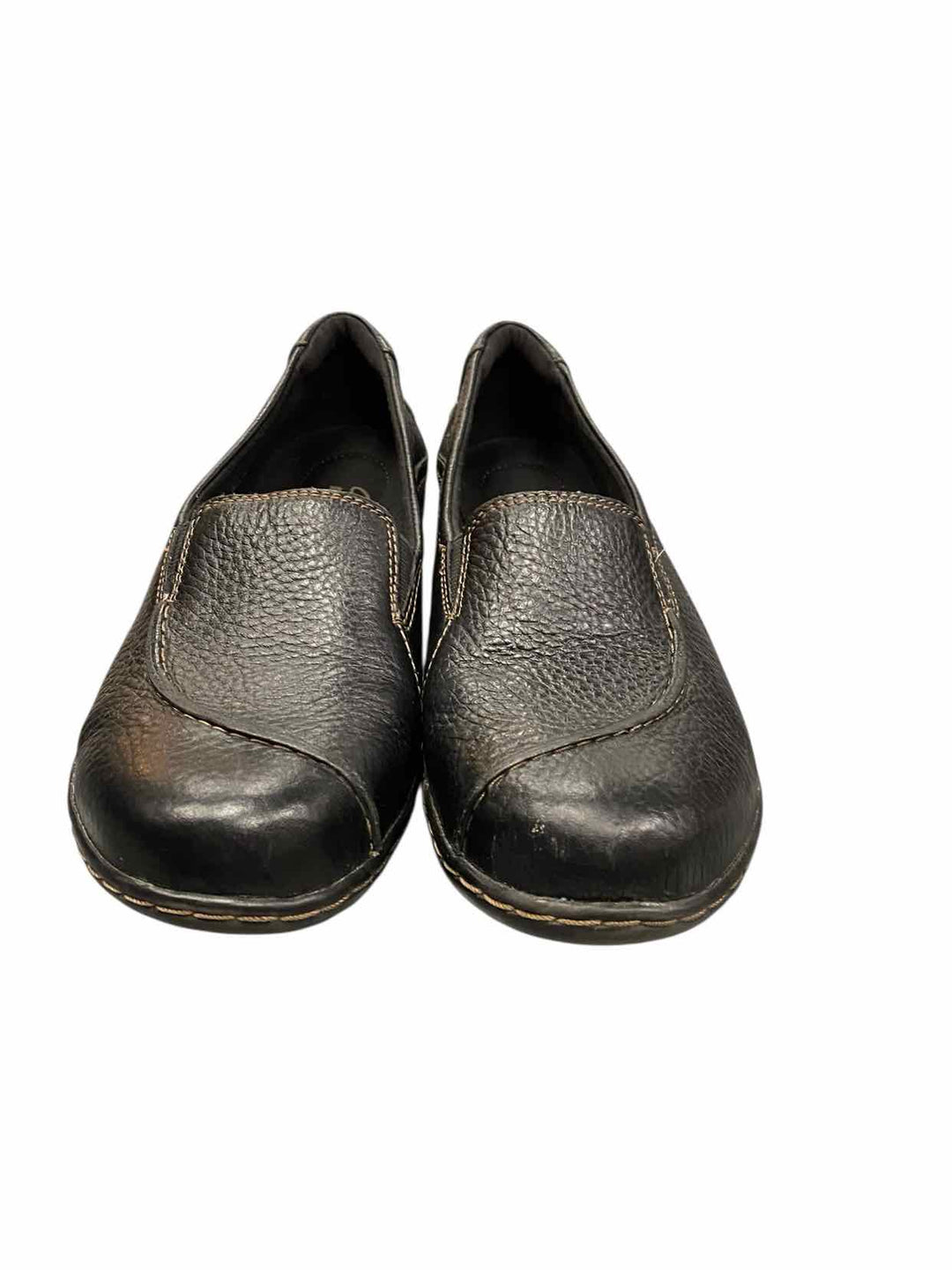 Clarks Shoe Size 6.5 Black Leather Flats