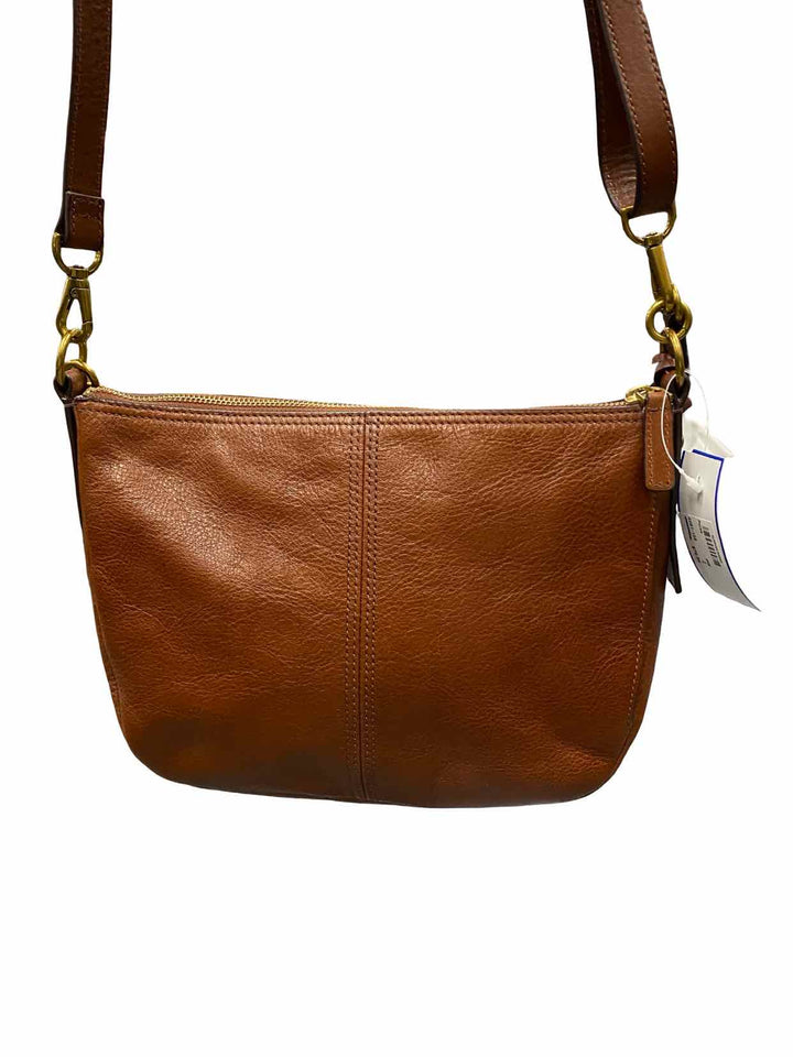 Fossil Brown W/Crossbody Strap Purse
