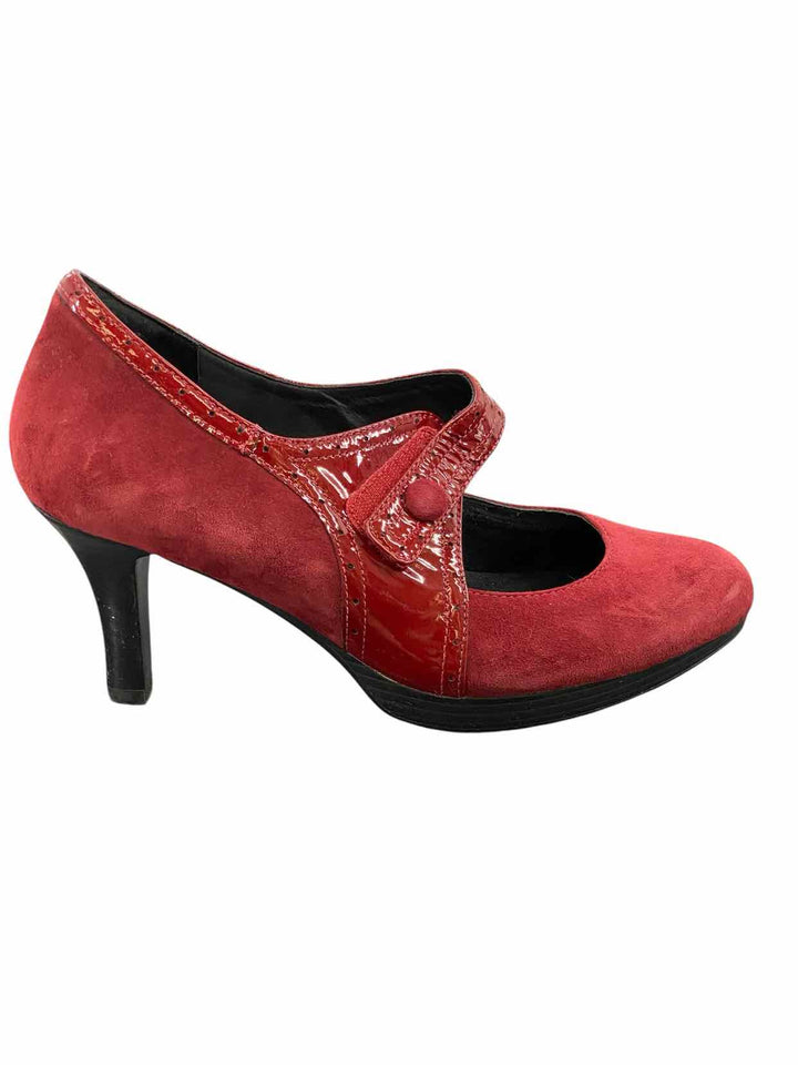 Ziera Shoe Size 42 Red Suede Heels
