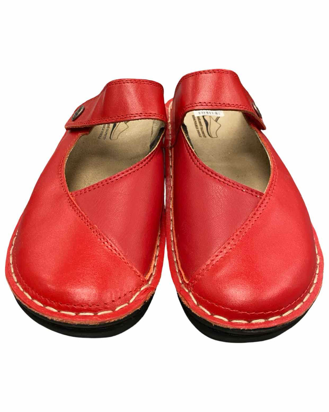 Batz Shoe Size 39 Red Leather Bali Comfort Clogs