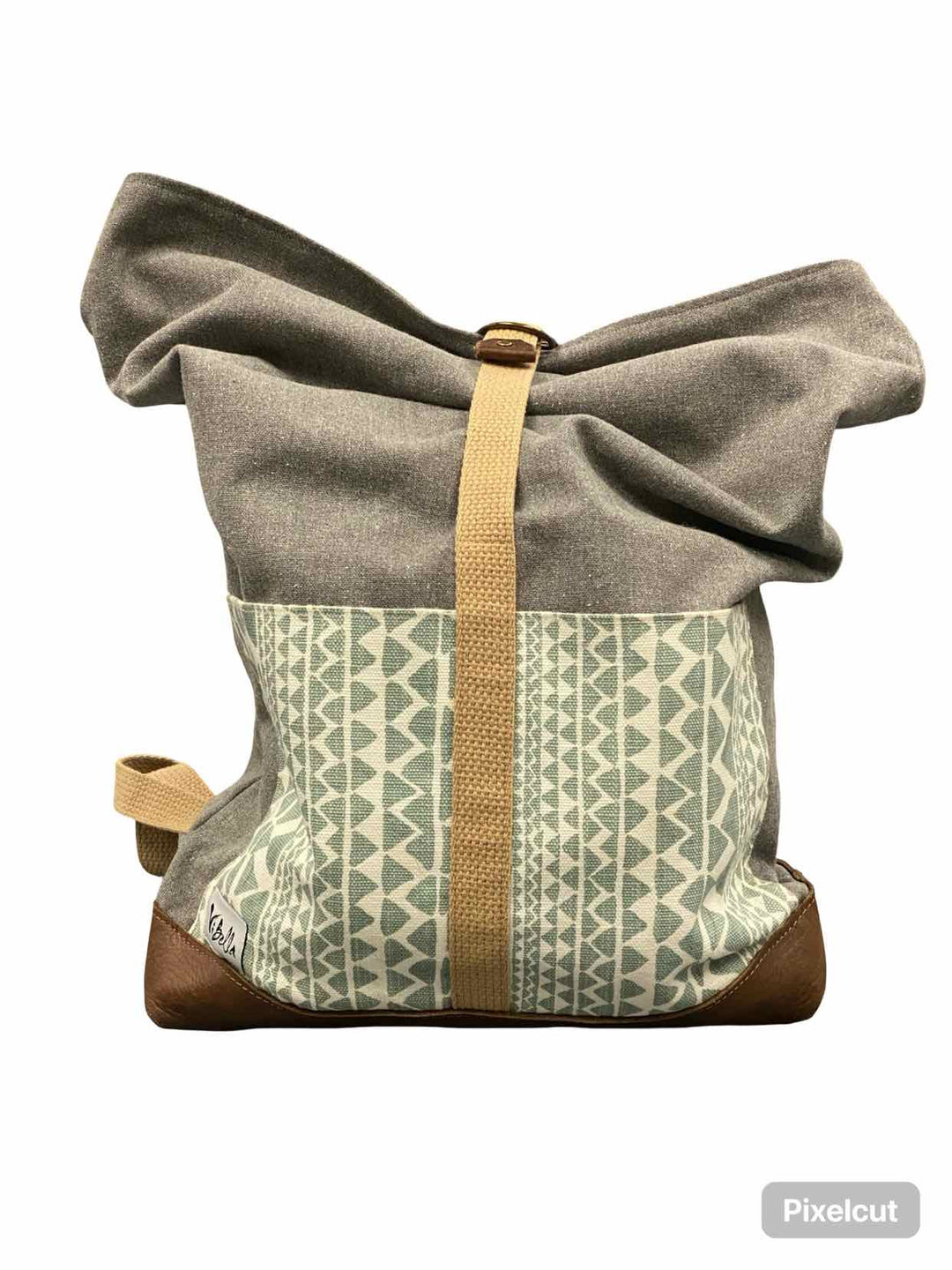 Vi Bella Grey Backpack Purse