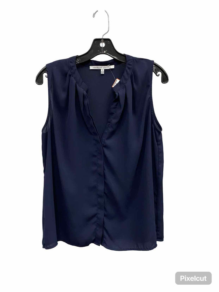 Collective Concepts Size S Navy Tank Top