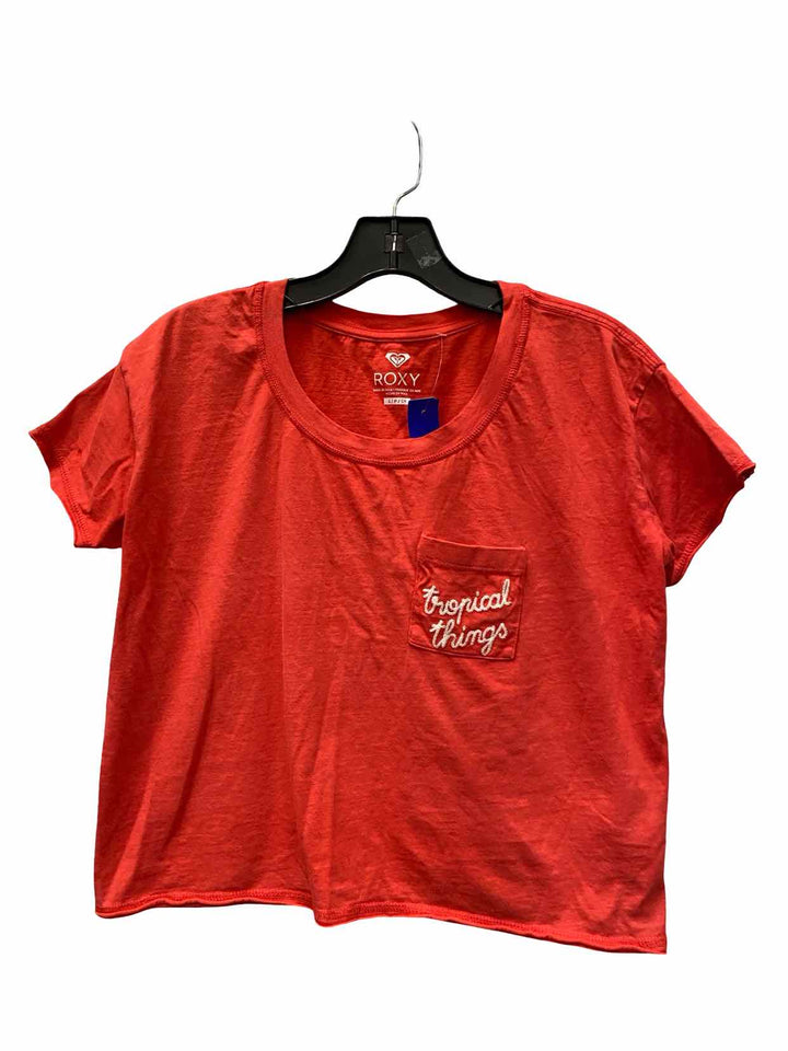 Roxy Size S Red Short Sleeve Shirts