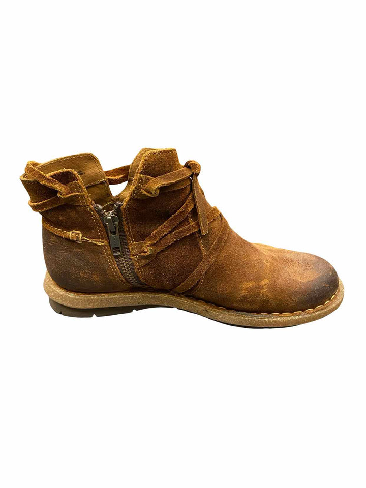 Born Shoe Size 7 Brown Leather Tarkiln Boots(Ankle)