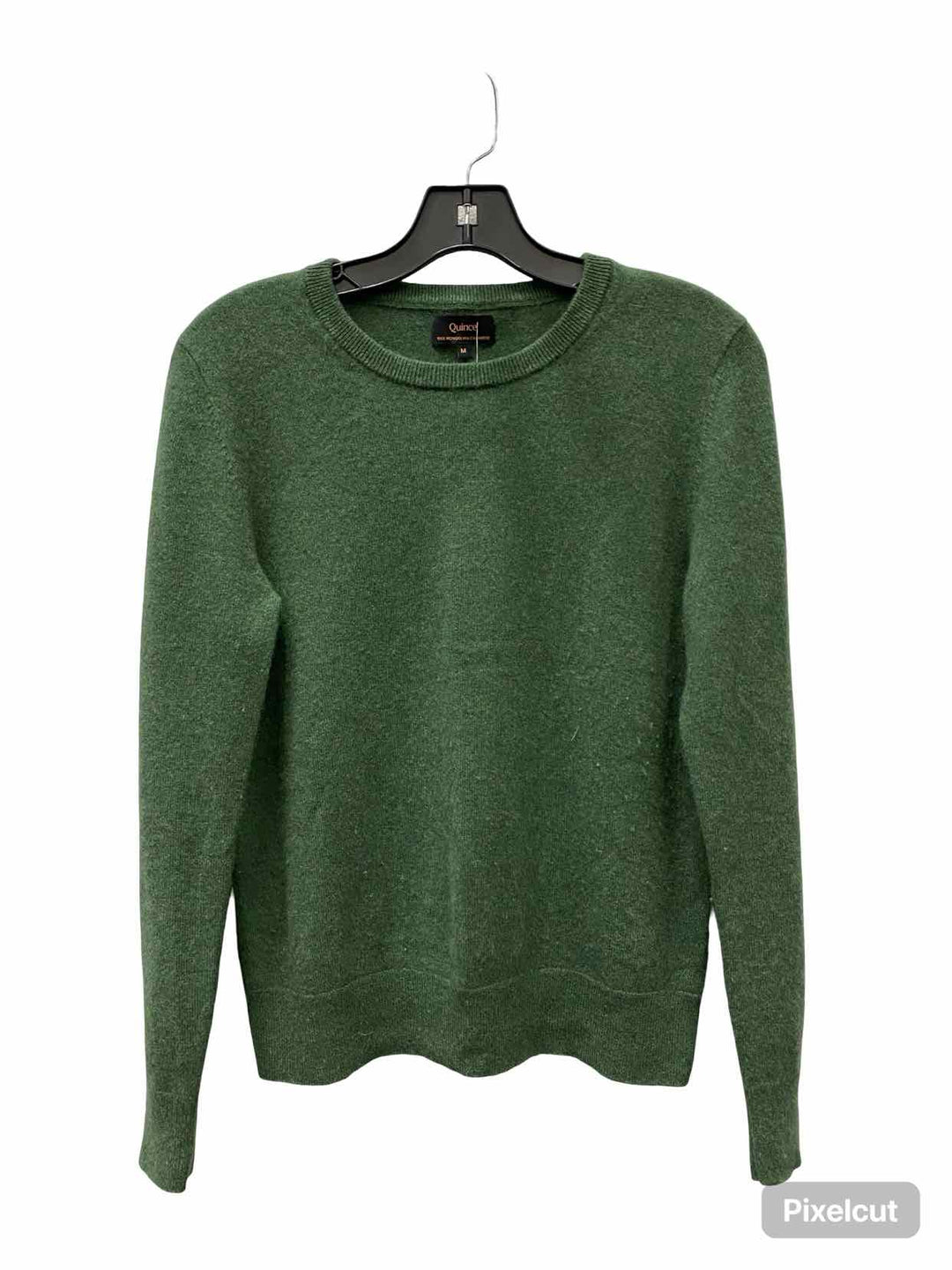 Quince Size M Green Cashmere Sweater