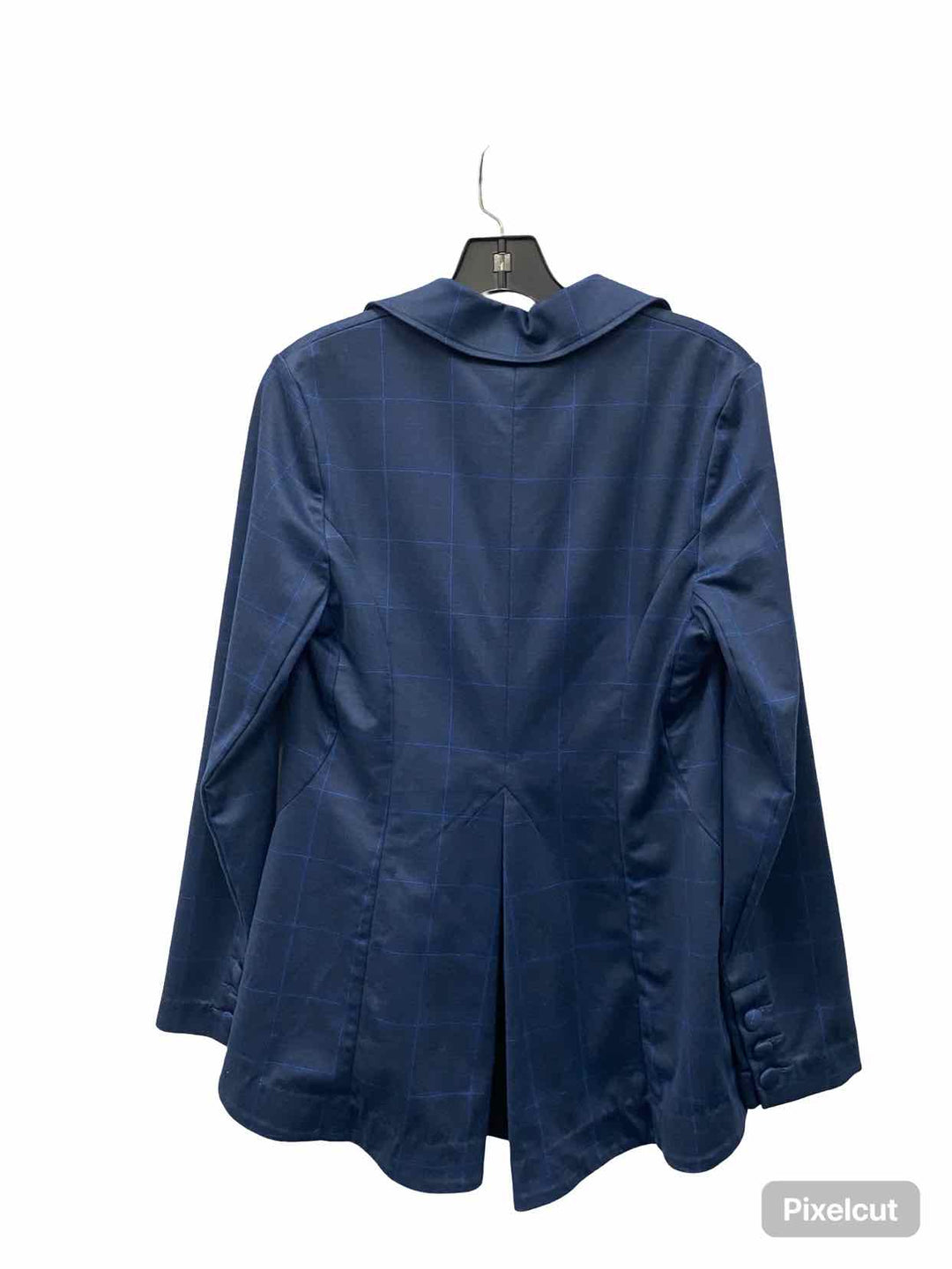Cabi Size S Blue Grid Blazer