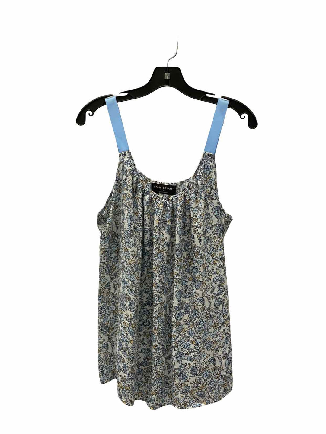 Lane Bryant Size 16 Blue Floral Tank Top