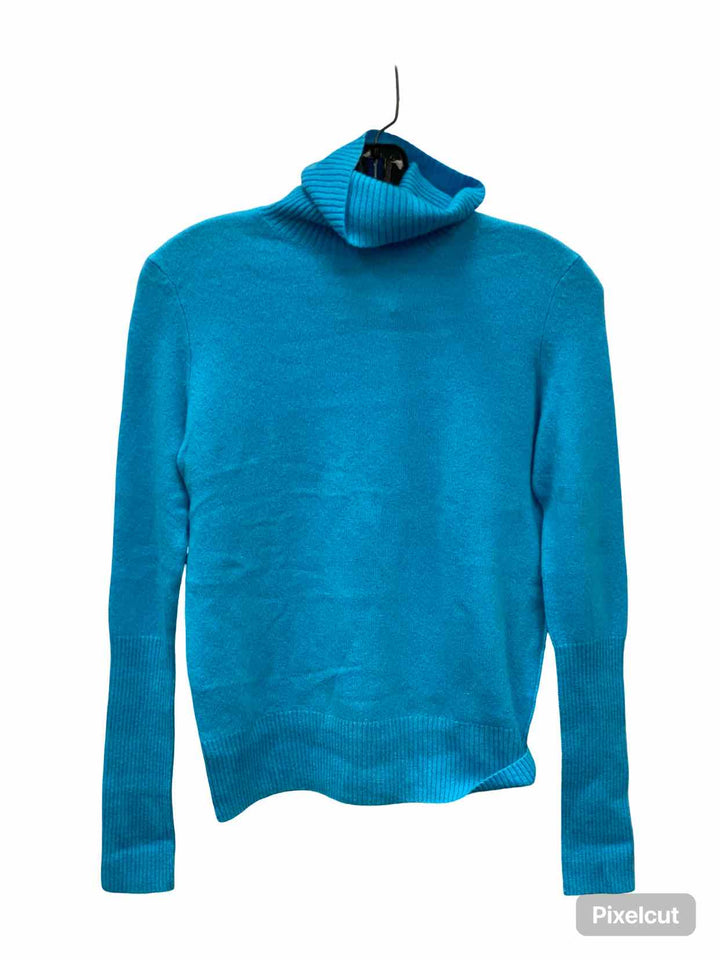 AQUA Size XS Blue 100% cashmere Sweater