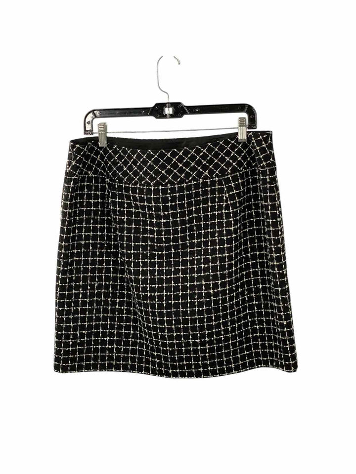 Loft Size 14 Black White Print Skirt