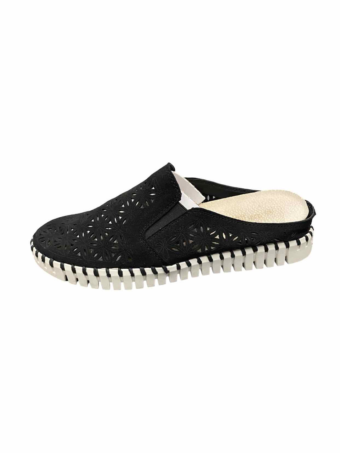 Ilse Jacobsen Shoe Size 40 Black White Tulip 3420 Mule Sneakers