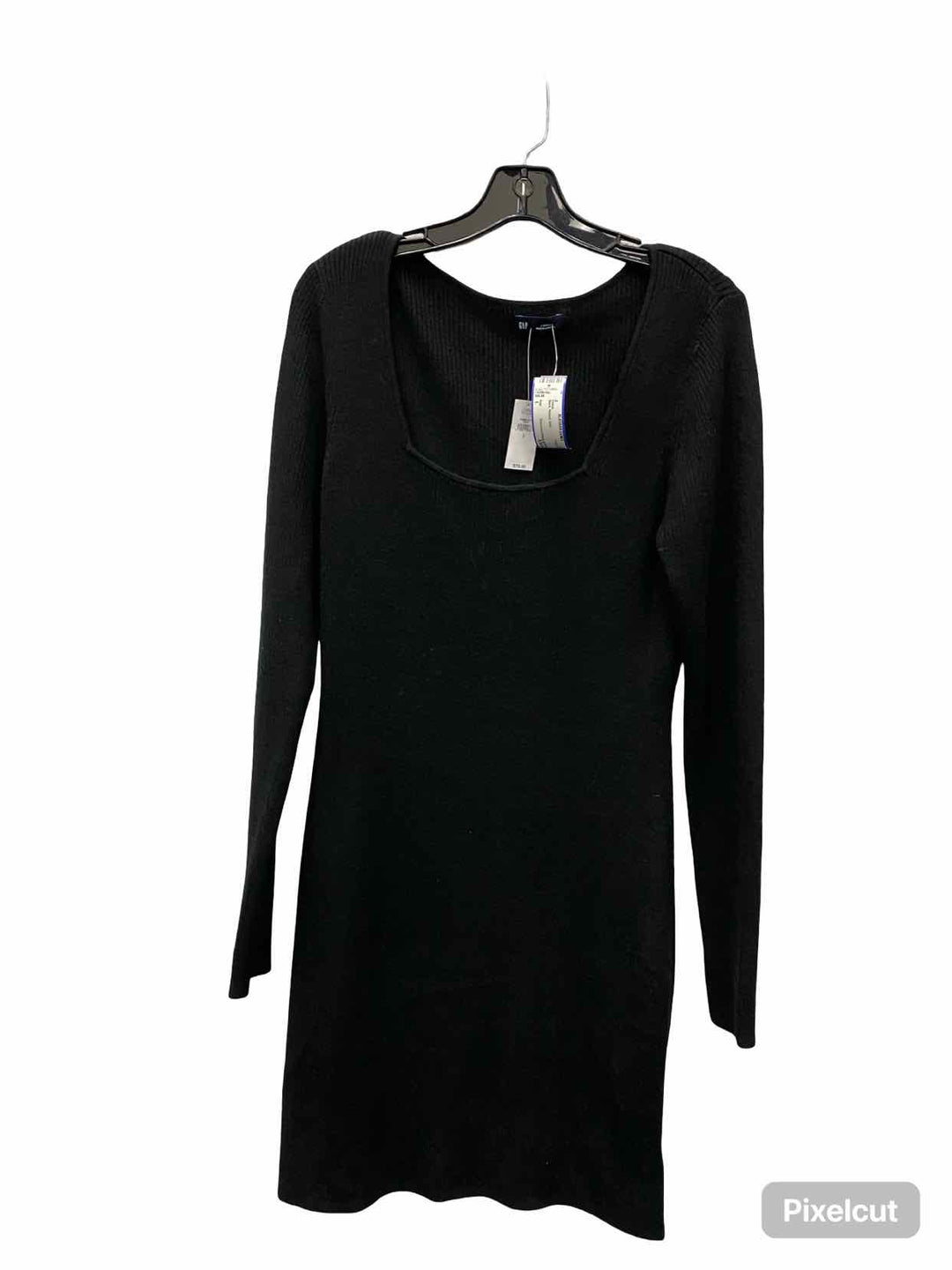 Gap Size L Black Ribbed Dress