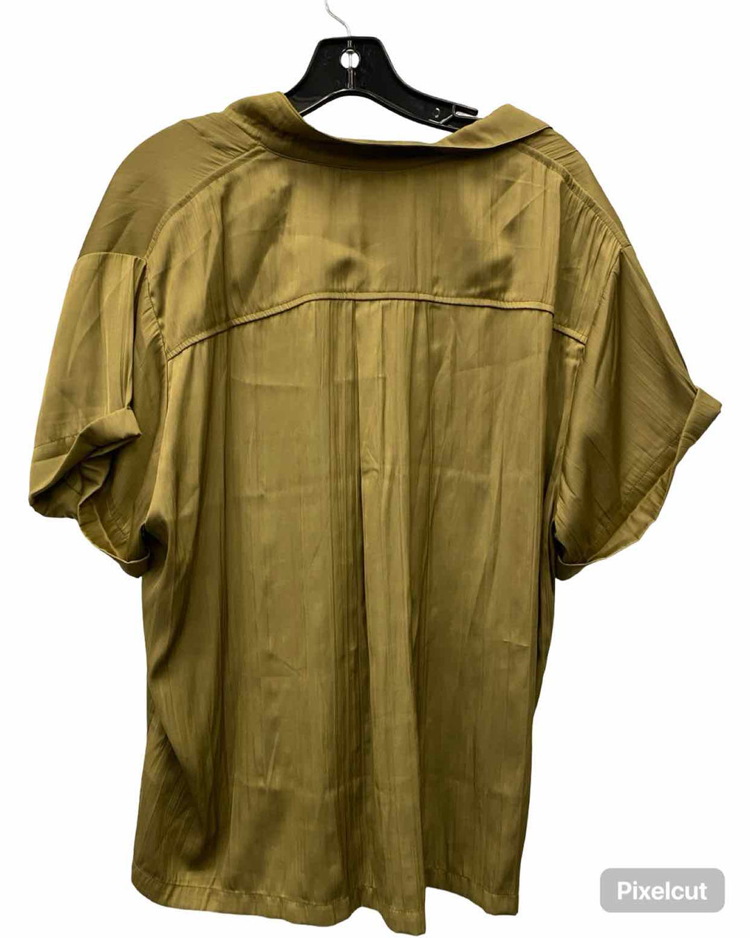 Anthropologie Size L Green Short Sleeve Shirts