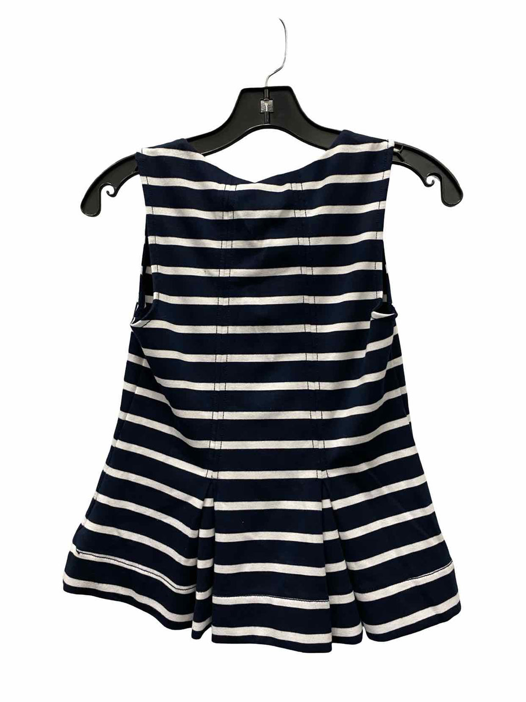 Banana Republic Size XS Navy White Striped Tank Top