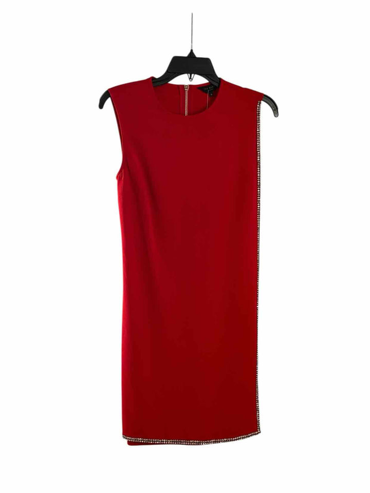 Ted Baker Size 0 Red Dress