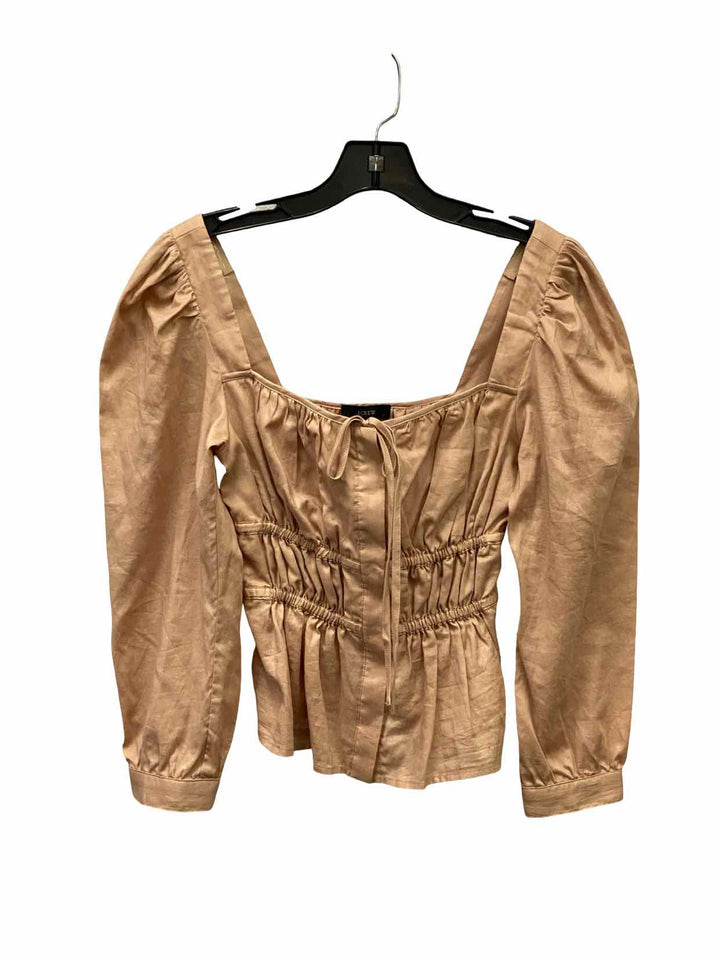 J Crew Size 00 Brown Long Sleeve Shirts