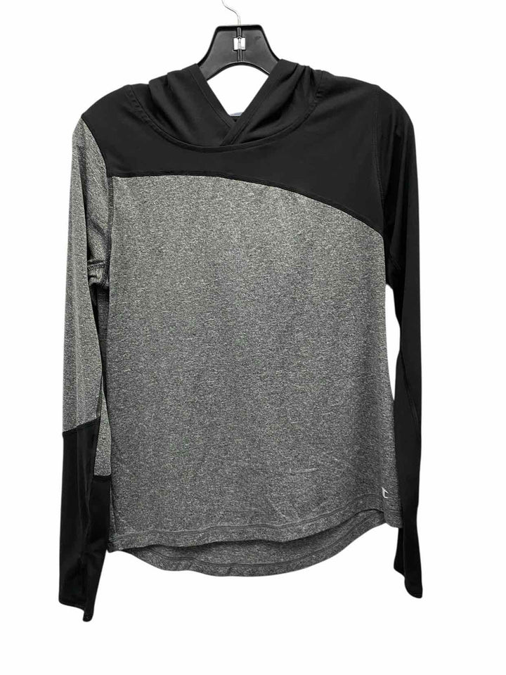 Champion Size Medium Grey Black Athletic Long Sleeve