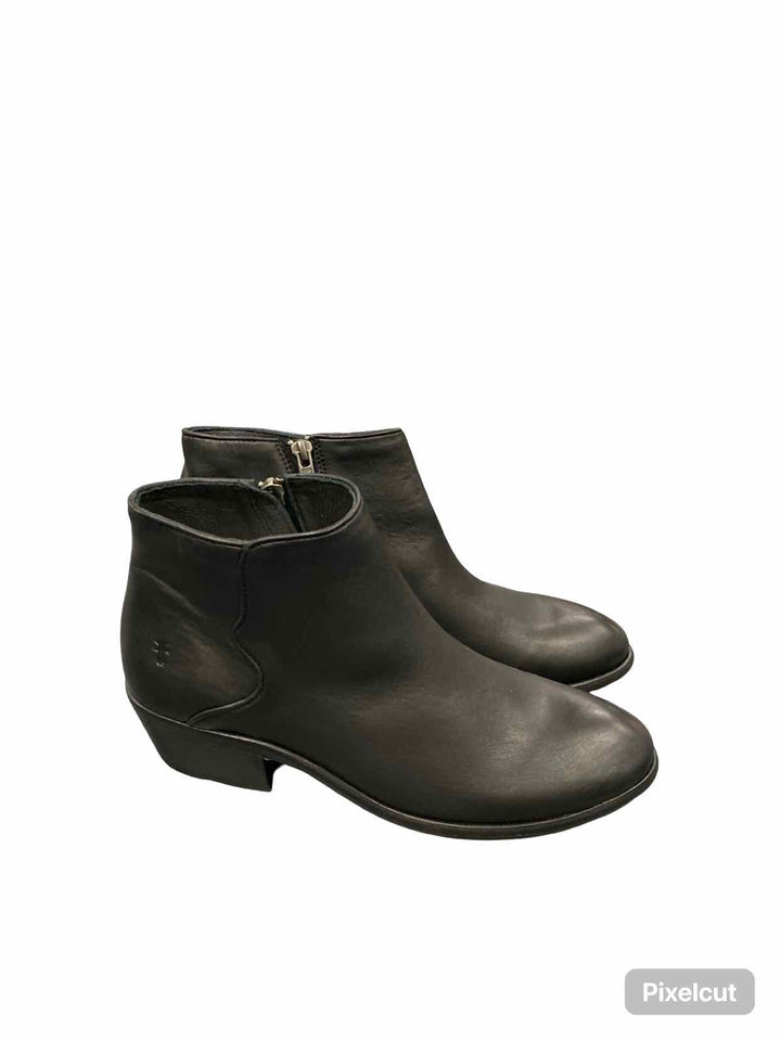 Frye Shoe Size 8 Black Carson Piping Bootie Boots(Ankle)