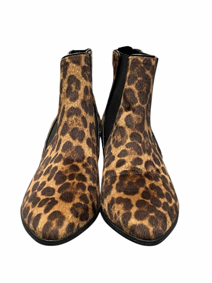 Nine West Shoe Size 9.5 Brown Cheetah Boots(Ankle)