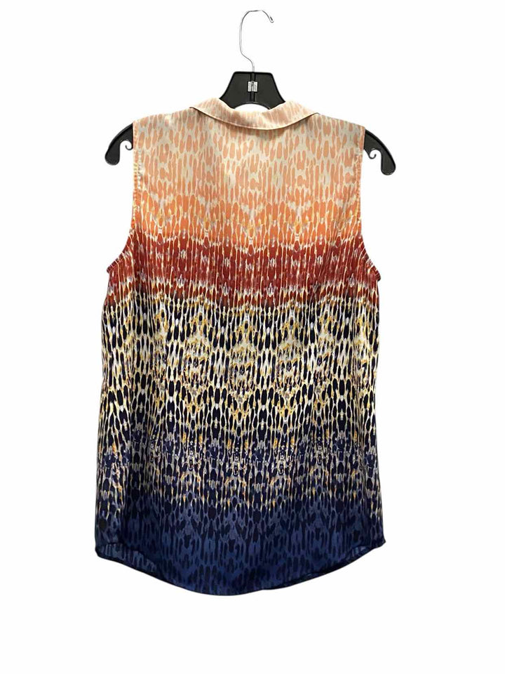 Cabi Size M Pink Blue Print Tank Top