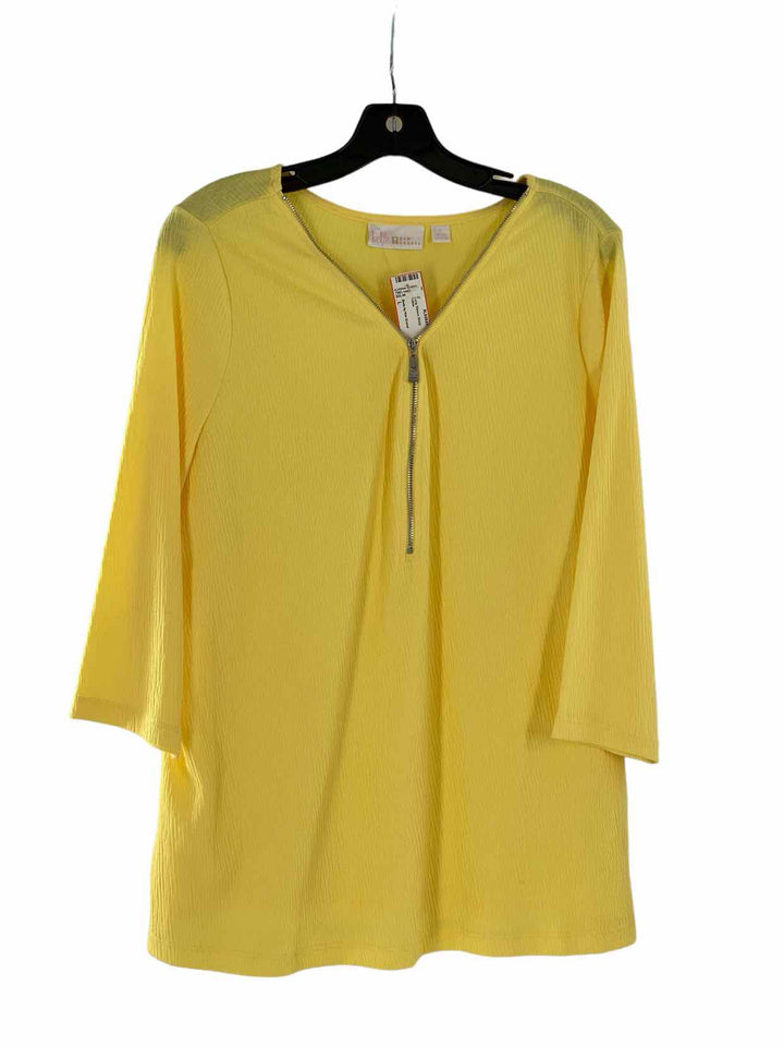 Belle by Kim Gravel Size L Yellow Long Sleeve Shirts