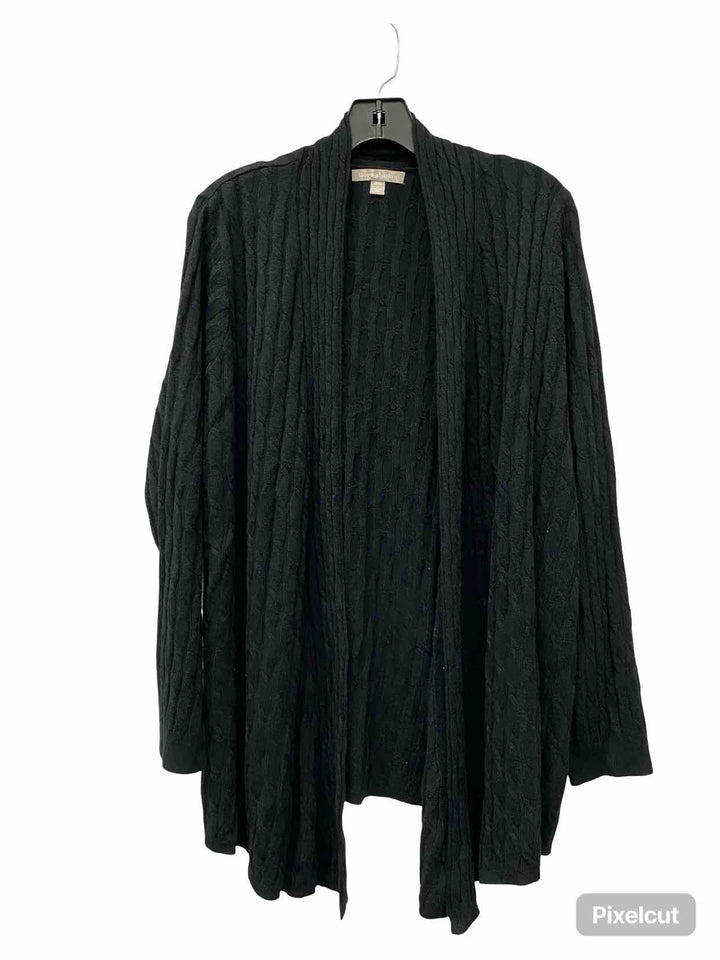 Women Within Size M Black Sweater
