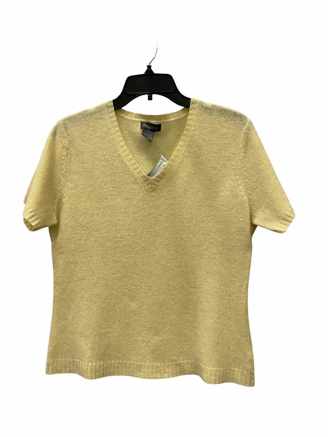 Mendocino Size L Yellow 100% cashmere Sweater