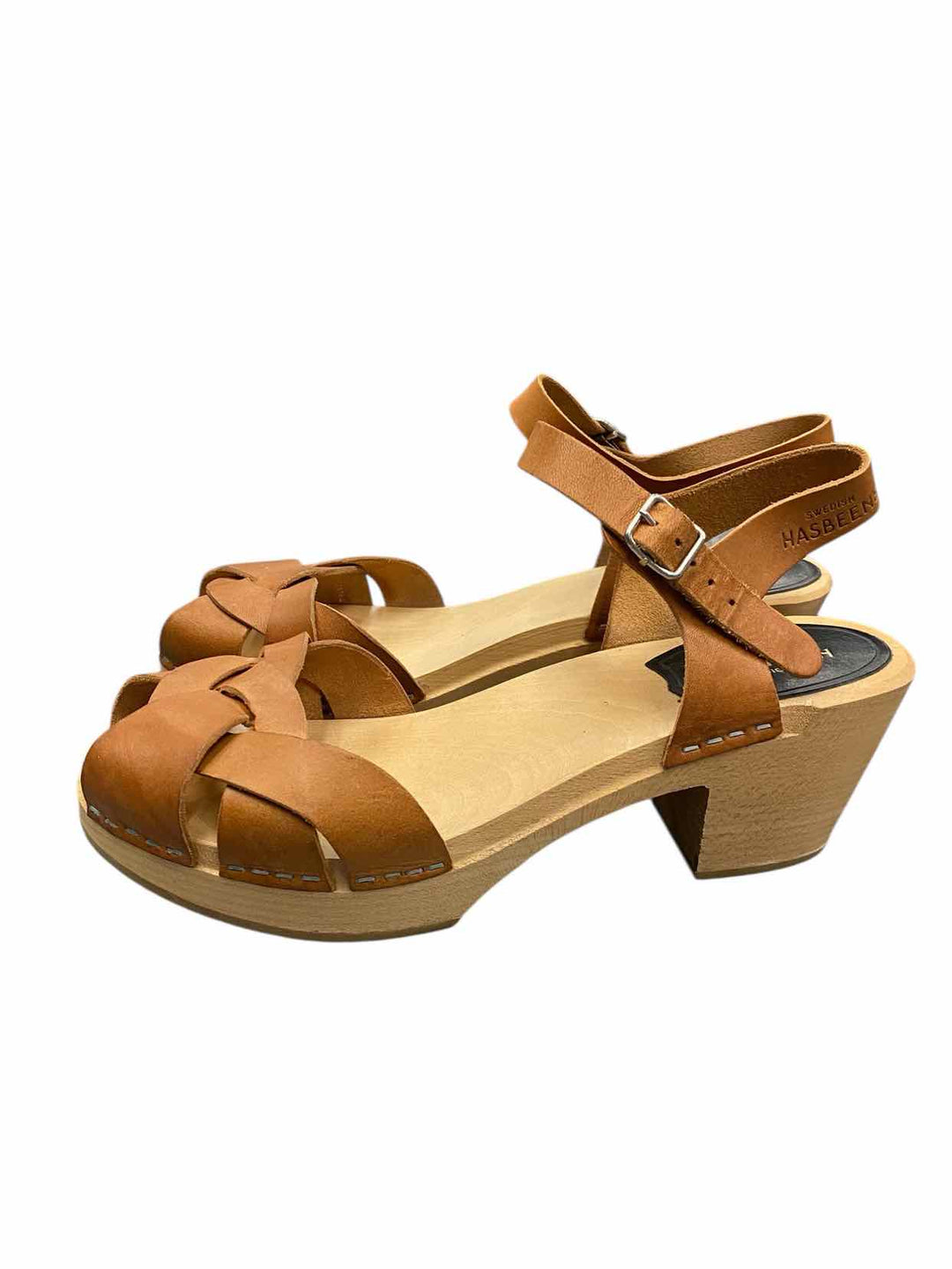 Hasbeens Shoe Size 40 Brown Wood Heels