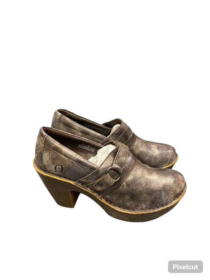 Born Shoe Size 8 Bronze Haddon Clogs