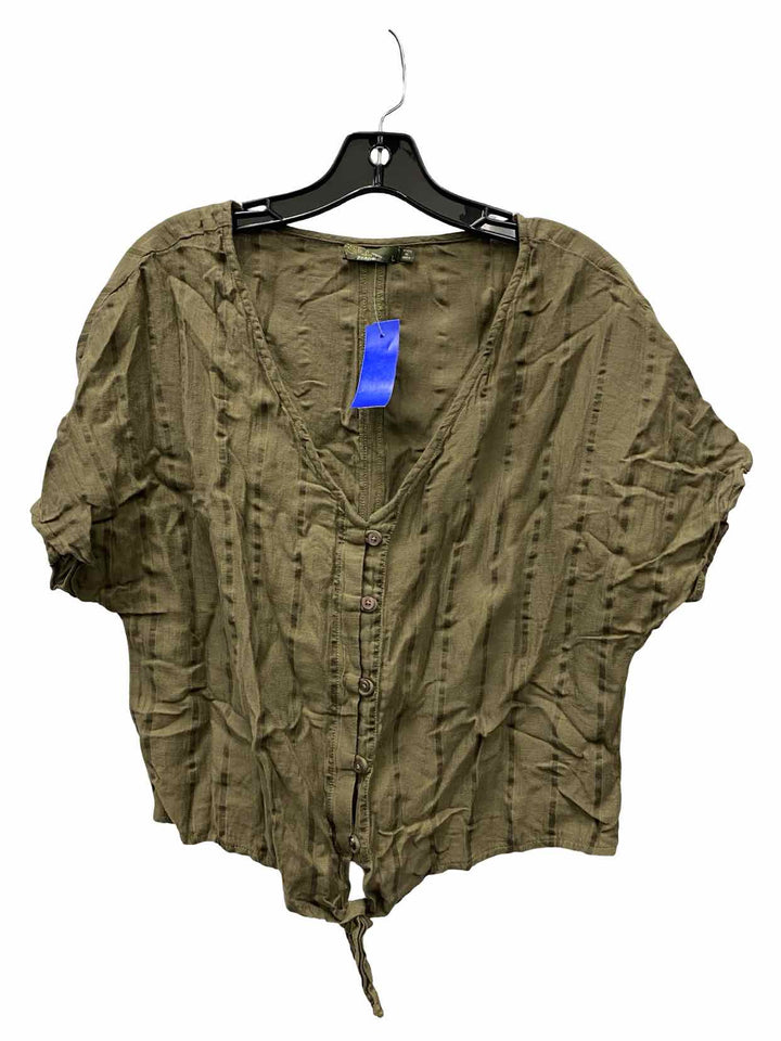 PrAna Size L Green Short Sleeve Shirts