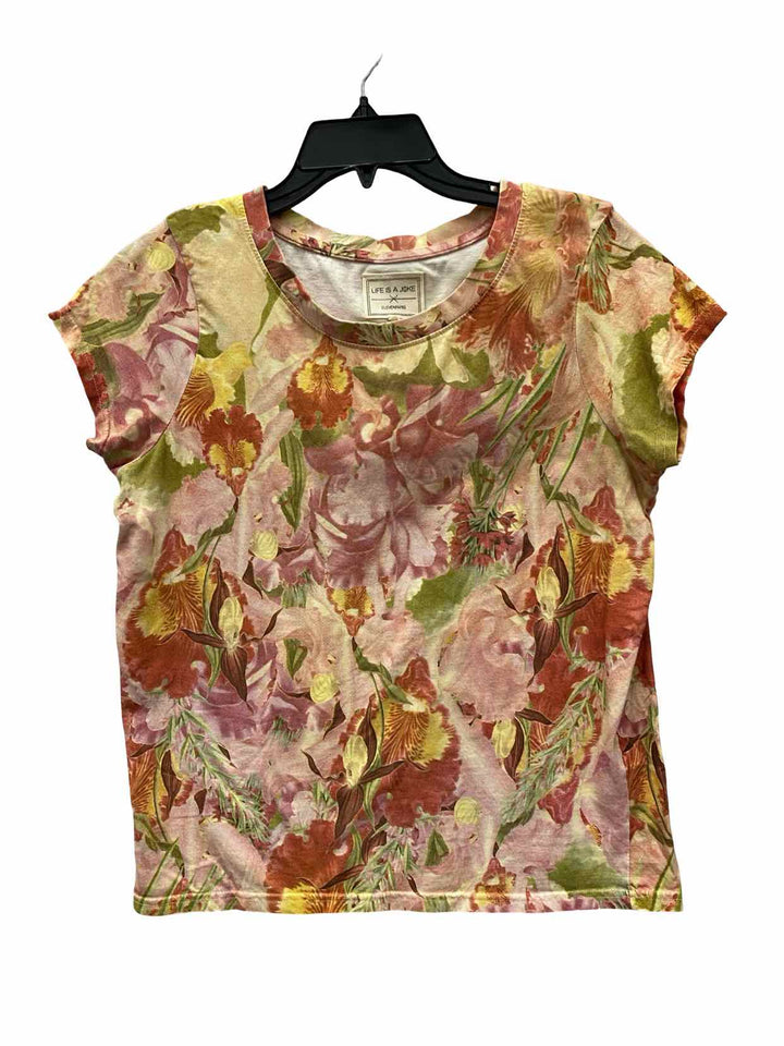 ElevenParis Size S Pink Multi Floral T-shirt