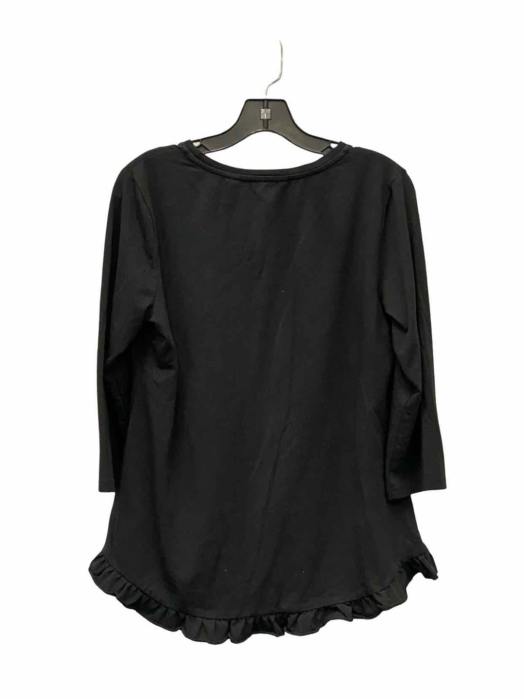 Isaac Mizrahi Live! Size L Black Long Sleeve Shirts