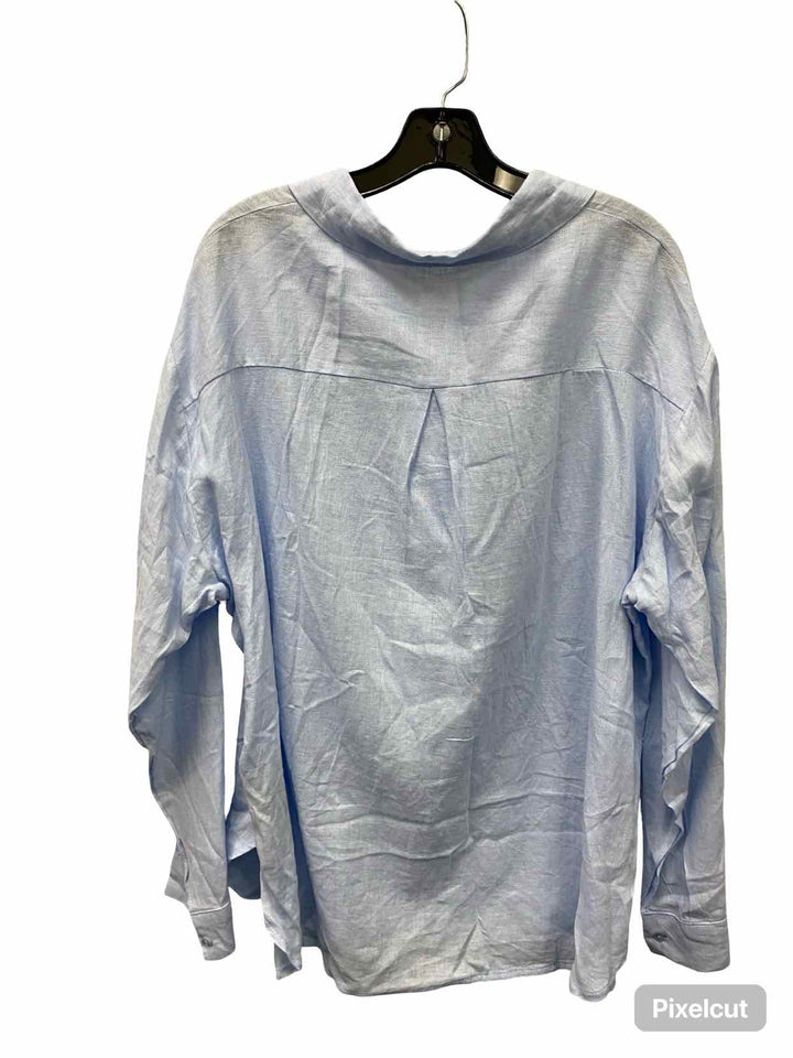 BlankNYC Size L Blue Long Sleeve Shirts