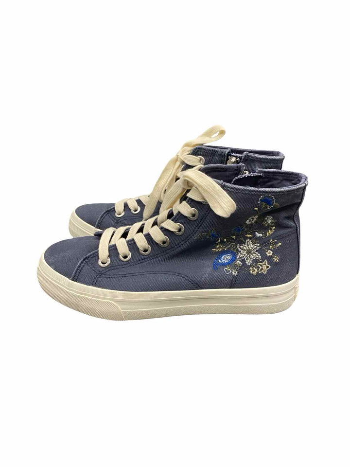 Blowfish Shoe Size 8 Blue Embroidered Sneakers