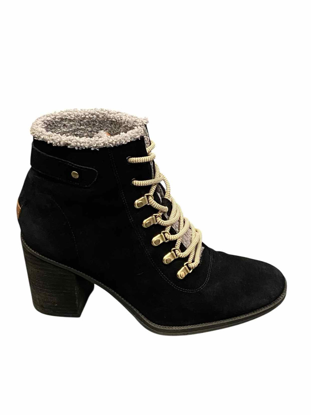 Dr. Scholls Shoe Size 9.5 Black Suede Loni Boots(Ankle)