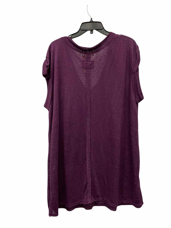 Festi by Torrid Size XXL Purple Short Sleeve Shirts