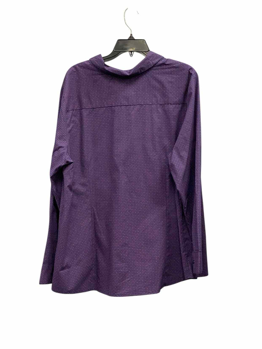 Chadwick's Size 2X Purple Print Long Sleeve Shirts
