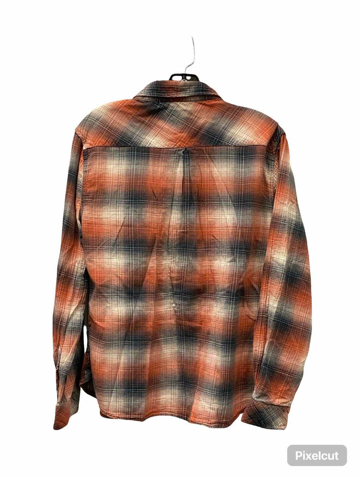 Dylan Size XL Pink Gray Plaid Long Sleeve Shirts