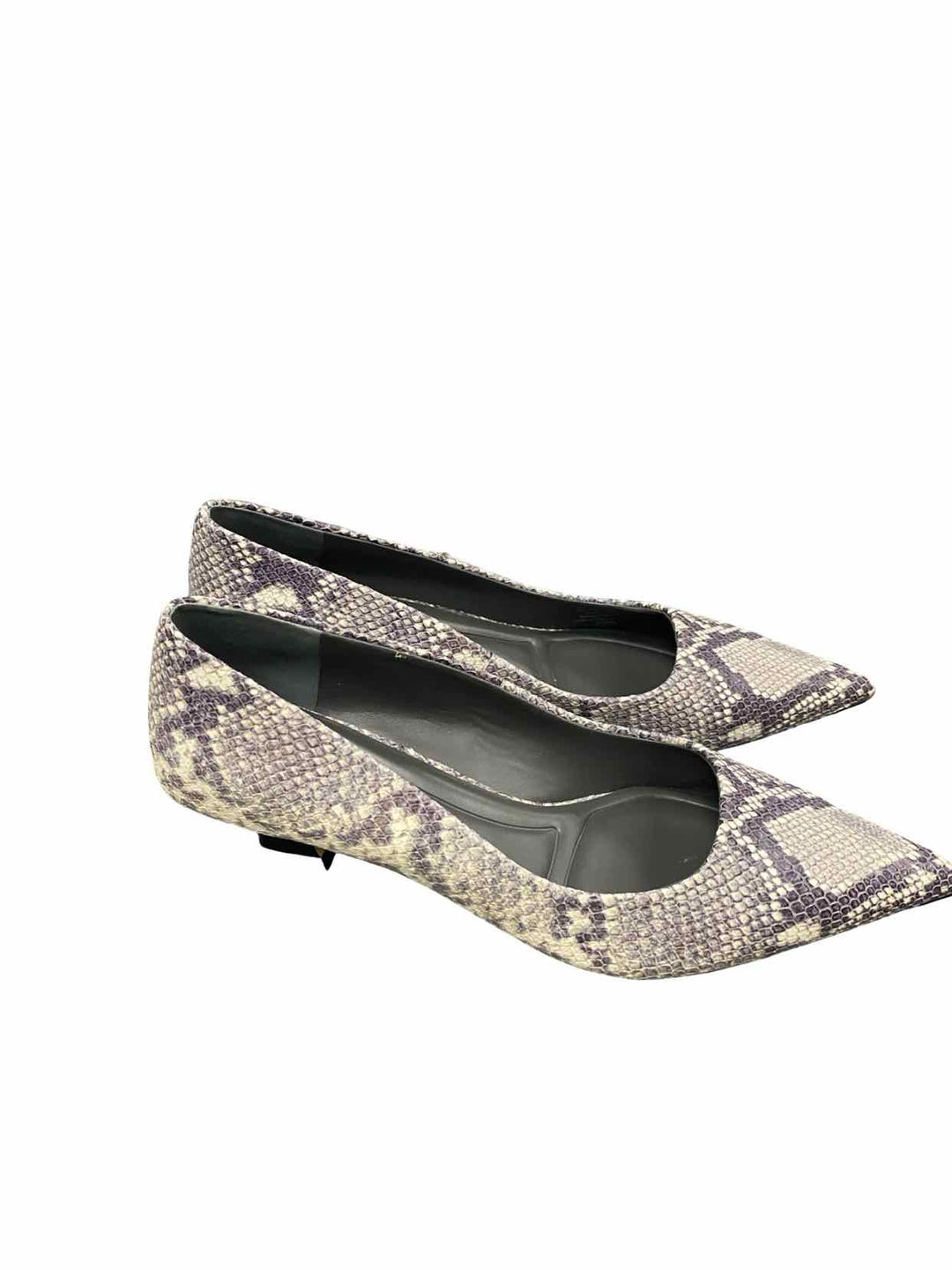 Sarto Shoe Size 9.5 Grey Leather Heels