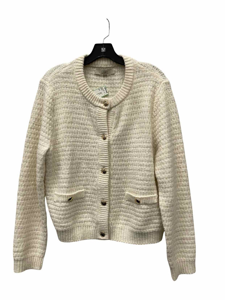 Loft Size XL White Sweater