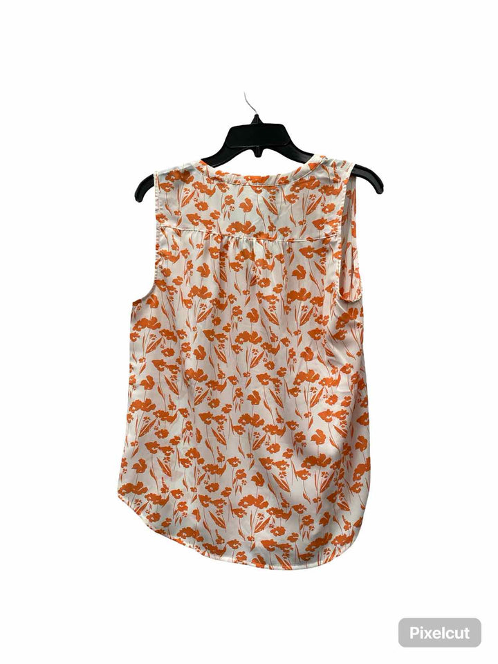 fun2fun Size M White Peach Tank Top