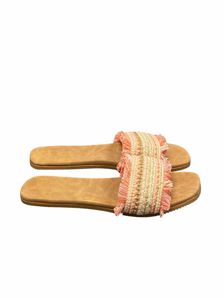 Roxy Shoe Size 10 Brown Pink Sandals