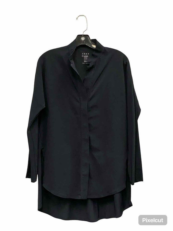 A DAY Size S Navy Long Sleeve Shirts