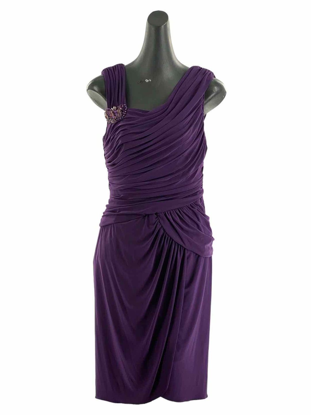 Adriana Papell Size 14 Purple Dress