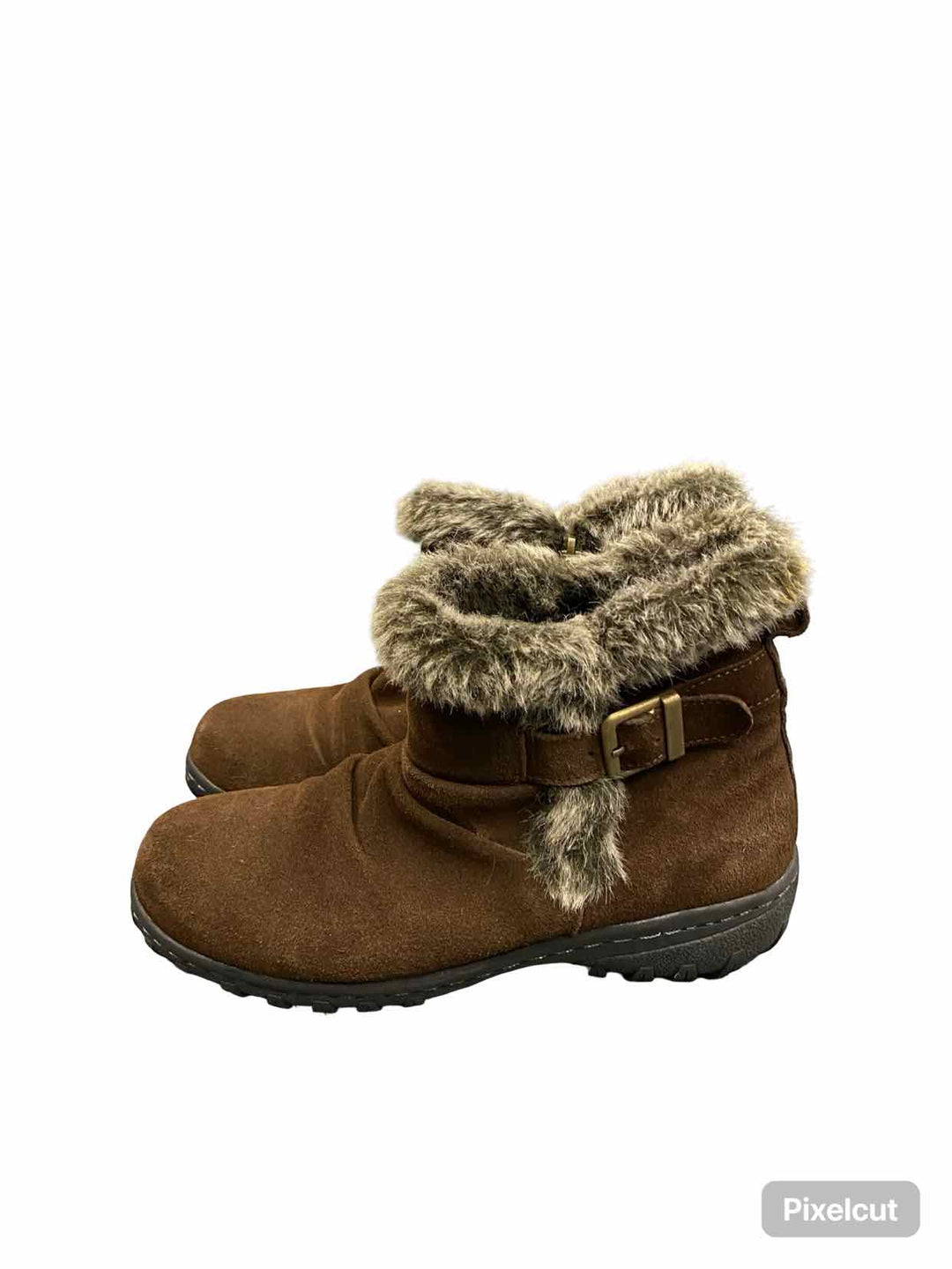 Khombu Shoe Size 7 Brown Suede Boots(Ankle)