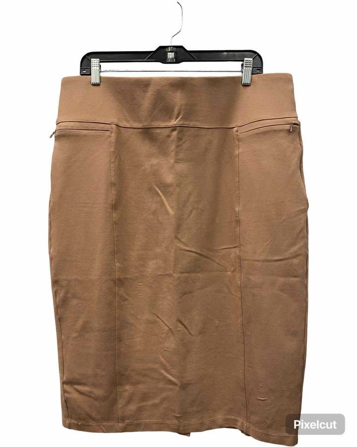 Betabrand Size 2XL Khaki Skirt