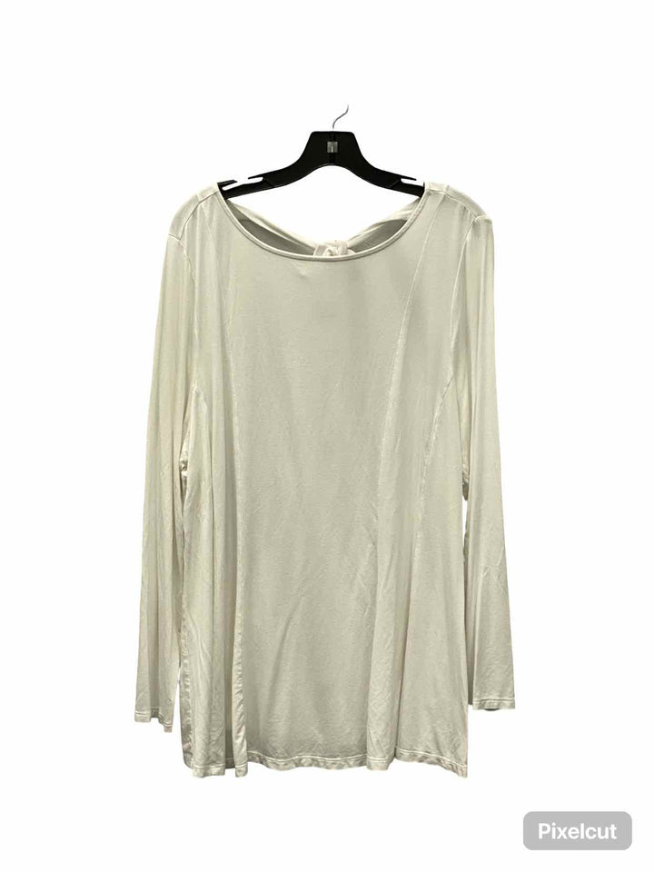 Lane Bryant Size 3X White Long Sleeve Shirts