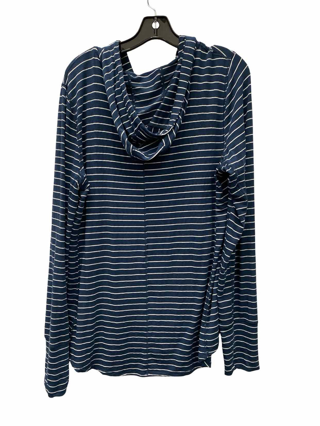 PrAna Size L Blue Stripe Long Sleeve Shirts