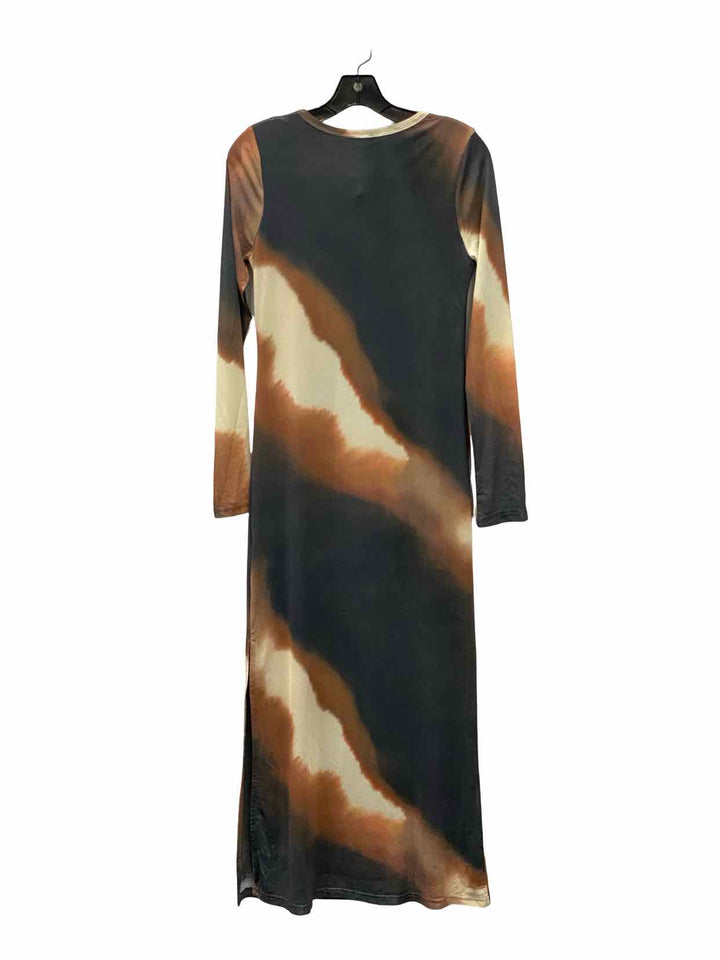 Bronze Snake Size L Multi-Color Dress