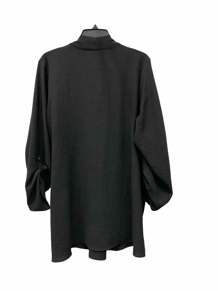 Floral & Ivy Size 1X Black Long Sleeve Shirts