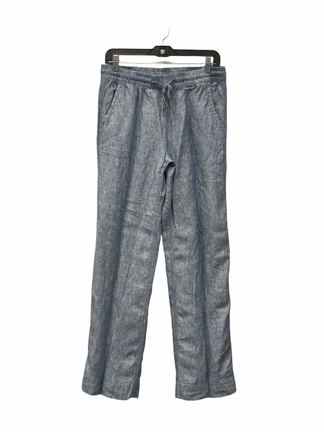 LL Bean Size 10 Blue 100% Linen Pants